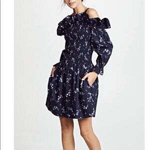 NWT Rebecca Taylor Off the Shoulder Francine Dress